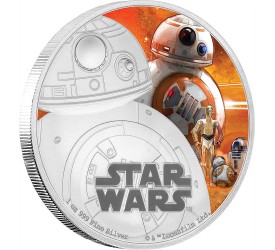 Star Wars Episode VII 1 Oz Silver Coin BB-8